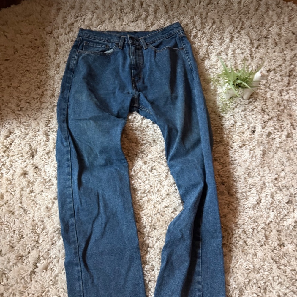 Levi's Levi's Dark thick, dark blue sturdy Blue Denim Jeans mom jeans with sturd - Picture 4 of 10